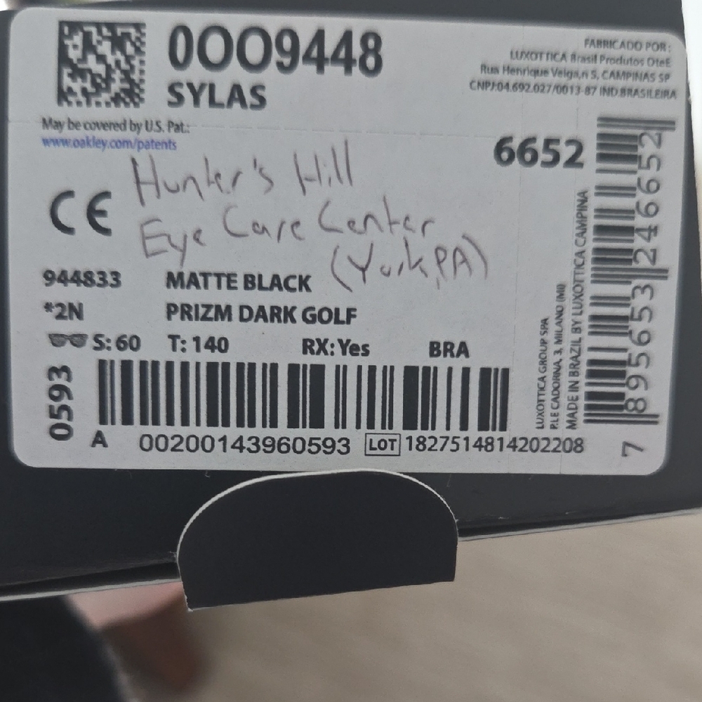 Oakley Matte Black Prizm Dark Golf Glasses